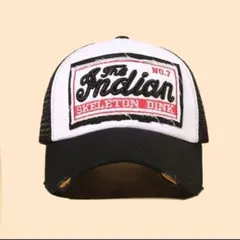 メッシュ　キャップ　ストリート　アメカジ　ダメージ　ヴィンテージ　古着　人気　黒