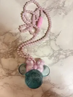 ディズニー　ミニー　光るペンダント　水色 ピンク色のサムネイル