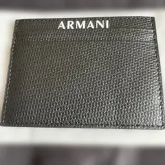 Armani Exchange ブラックカードケース　薄型