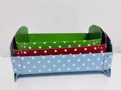 レア！新品・未使用☆チェコ　カラフルな紙製　小物収納ボックス　入れ子3点セット