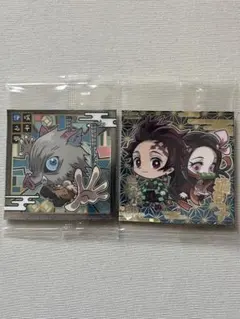 【未開封品】鬼滅の刃 ステッカー 2枚セット ★4 ★2