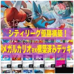 【即日発送/Hレギュ対応】メガルカリオex構築済みデッキ　ヒーローマント型