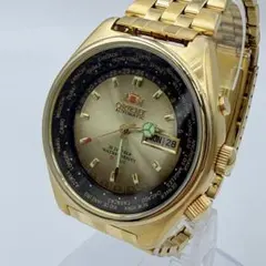 【希少・稼働品】ORIENT オリエント ワールドタイム 自動巻き 腕時計のサムネイル