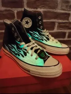 ✴︎美品✴︎ 00s converse ファイヤーパターン　26cm ブラック 2025年最新】コンバース ファイヤーパターンの人気アイテム