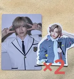 なにわ男子 HARD WORK 道枝駿佑 トレカ フレークシール セット