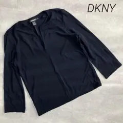 美品❣　ダナキャランニューヨーク　DKNY 　ブラウス　紺　ネイビー　ｓ　長袖のサムネイル