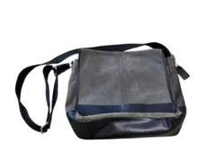 COACH ショルダーバッグ 本革 グレー/ブラック