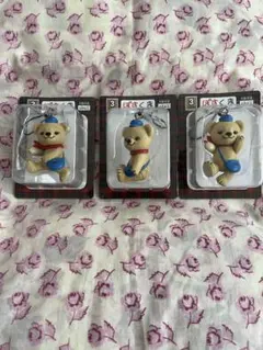 ぽすくま フィギュアストラップ 3Types 郵便局 非売品 3個セット