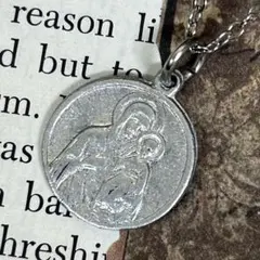 1960sヴィンテージ 聖クリストフォロス ネックレス フランス シルバーコイン