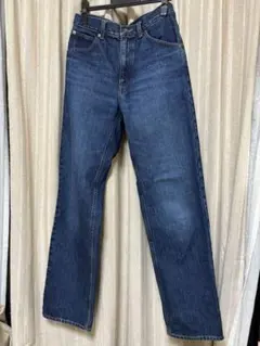 ダークブルー ストレートデニム ハイウエスト