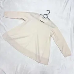 Ballsey 38 ニット セーター 長袖 アイボリー カシミヤ100%日本製