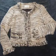 M-premier BLACKツイードジャケット