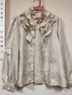 レトロ シャツ トップス フリル