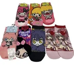 激レア　レディース　アンクルソックス しゅごキャラ！　ミキ　スゥ Amazon.co.jp: しゅごキャラ ソックス 靴下 3足セット あむ ラン