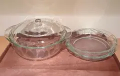 PYREX IWAKI 耐熱ガラス容器 蓋付パイレックス ３点セットのサムネイル