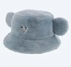 ディズニーふわふわバケットハット　バケハミッキー水色