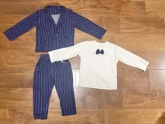ベビー・キッズ　フォーマルスーツ３点セット90cm・100cm・男の子向け