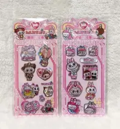 大人気❣️Labubu ラブブ　水シール　ウォーターシール 2枚セット③