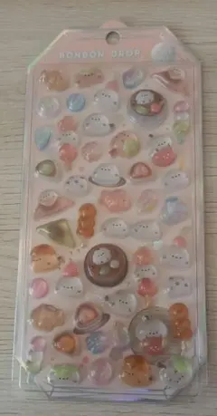 もちもちボンボンドロップシール シマエナガ　ボンドロ
