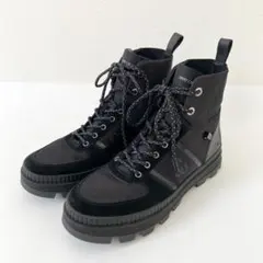 未使用級　ジミーチュウ　ノルマンディー ナイロン　レザー アンクルブーツ　黒