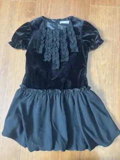 【美品】キャサリンコテージ　ベロア　ワンピース　130㎝