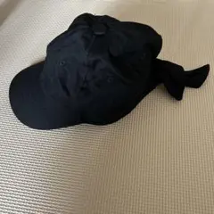 ブラックリボン付きキャップ