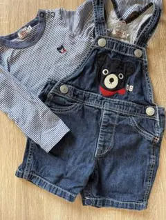 DOUBLE B オーバーオールセット F(70〜80)