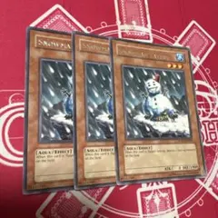 遊戯王 スノーマンイーター RGBT 英語 アンリミ レア 3枚セット