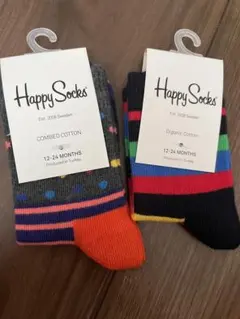 【新品未使用】HappySocks ベビー靴下 オーガニックコットン