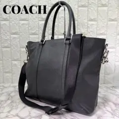 COACH コーチ メトロポリタン 2wayトートバッグ 黒24774 ビジネス