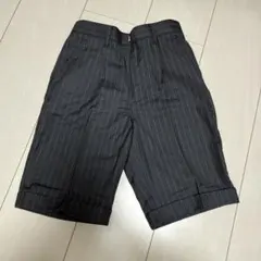 ストライプ ハーフパンツ グレー