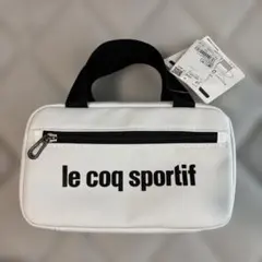 【値引き】le coq sportif ゴルフ ラウンドポーチ ホワイトのサムネイル