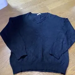 シネマクラブ　Ｖネック　セーター　黒　M