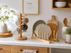 IKEA竹製・マグカップツリー ・プレートホルダーのサムネイル