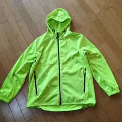 蛍光イエロー ウィンドブレーカー LLサイズ　OUTDOOR