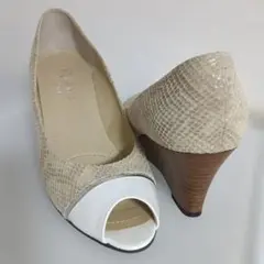✨DIANA WELL FIT✨ オープントゥパンプス 　ハイヒール 24.5㎝のサムネイル