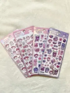 【正規品】在庫少なくなってます！マイメロ&クロミ　3D立体シール　４シートセット