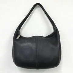 【H5】希少✨COACH　コーチ　レザー　ハンドバッグ　ワンショルダー　ブラック