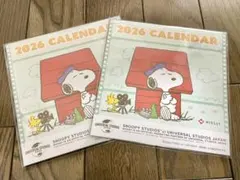 スヌーピー 2026年 卓上カレンダー　2セット
