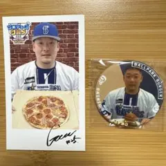 ベイスターズ 筒香 プロデュース グルメカード ＆9 ノベルティ 缶バッジ