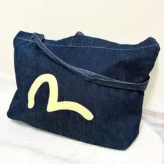 【希少】EVISU デニム ワンショルダーバッグ カモメプリント　レアバッグのサムネイル