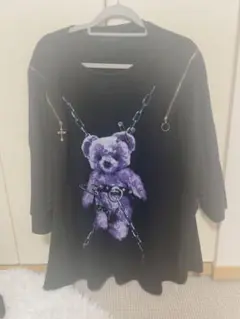【美品】Amiligeアミリージュ地雷系くまTシャツfreeサイズ MILKBOY - Amilige Bear BIG くま Tシャツ 半袖 Tシャツ