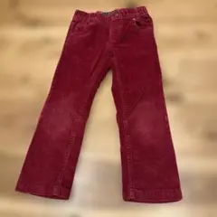 赤 コーデュロイ 長ズボン 110cm