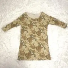 NATURAL BEAUTY BASIC 花柄ワンピース M