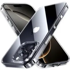 NIMASO iPhone16Pro ケース クリア 氷星シリーズ ストラップホ