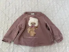 エニィファム　薄手のトレーナー　くすみピンク　90cm