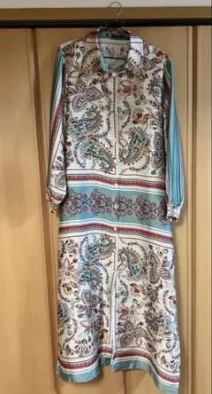 ZARA プリント柄シャツワンピース　※値下げなし　早い者勝ち