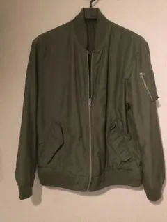 BEAMS HEARTグリーン MA-1 フライトジャケット リバーシブル