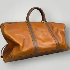 美品　LOEWE エンリケロエベナッペ　ボストンバッグ　ロゴ刻印　レザーのサムネイル