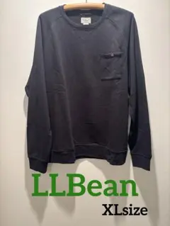 【良品】L.L.Bean 杢ブラック ラグラン スウェットXL